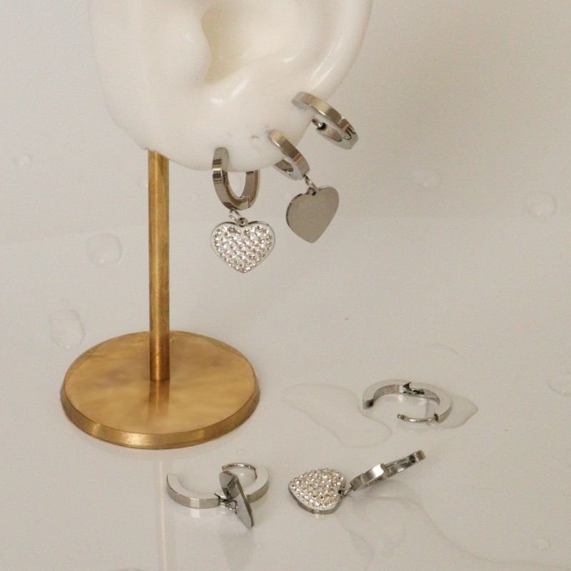 Trio de Brincos em Aço Inox (Linha Premium)