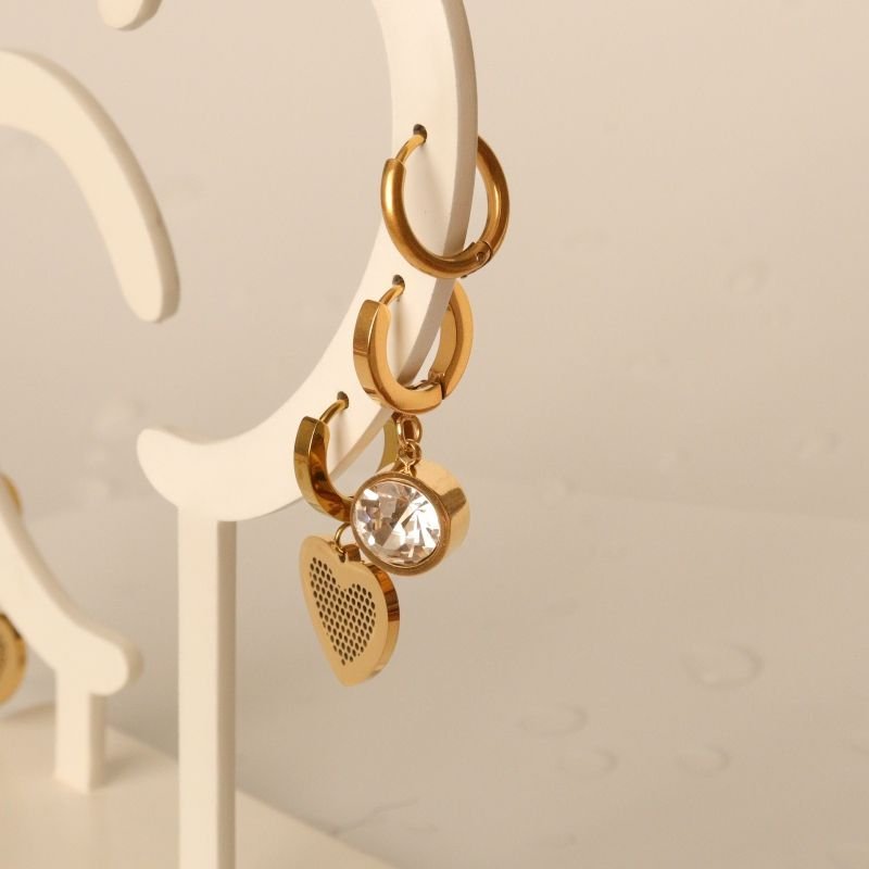 Trio de Brincos em Aço Inox (Linha Premium)