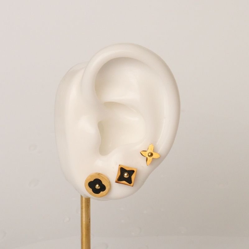 Trio de Brincos em Aço Inox (Linha Premium)