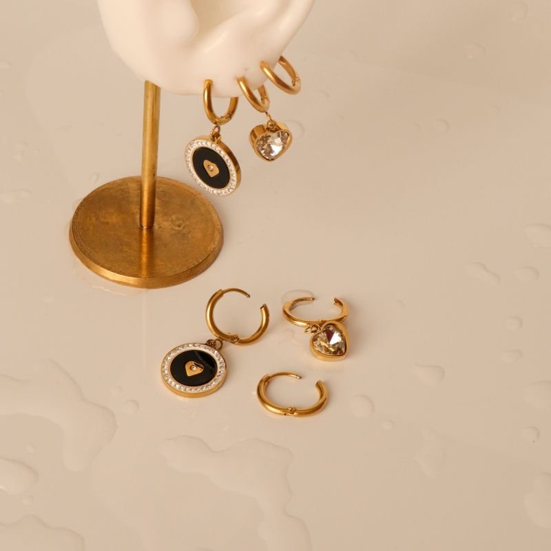 Trio de Brincos em Aço Inox (Linha Premium)