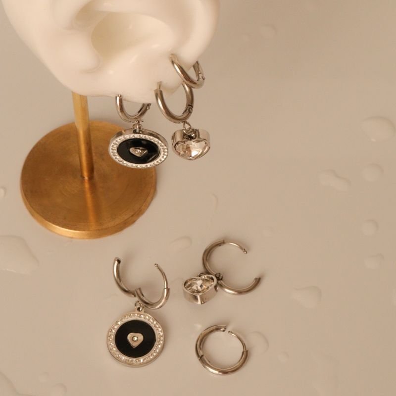 Trio de Brincos em Aço Inox (Linha Premium)