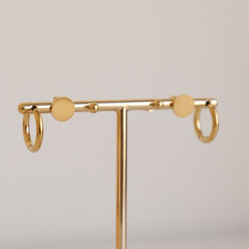 Trio de Brincos em Aço Inox