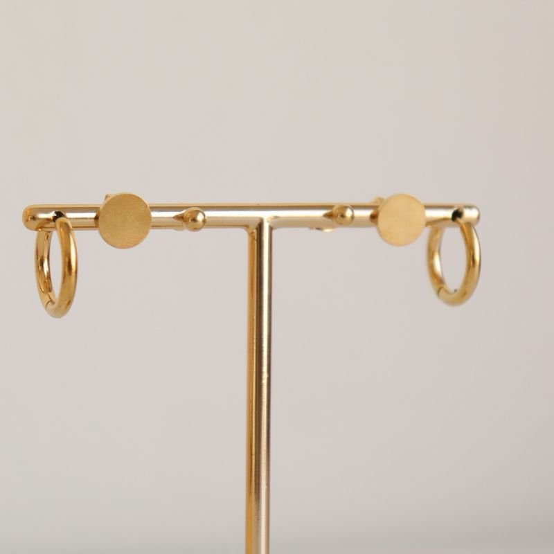 Trio de Brincos em Aço Inox