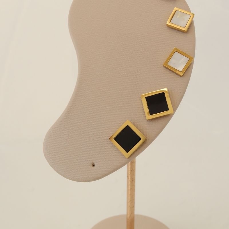 Trio de Brincos Moderno em Aço Inox (Linha Premium)