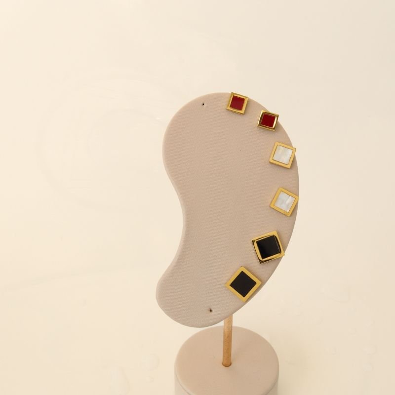 Trio de Brincos Moderno em Aço Inox (Linha Premium)