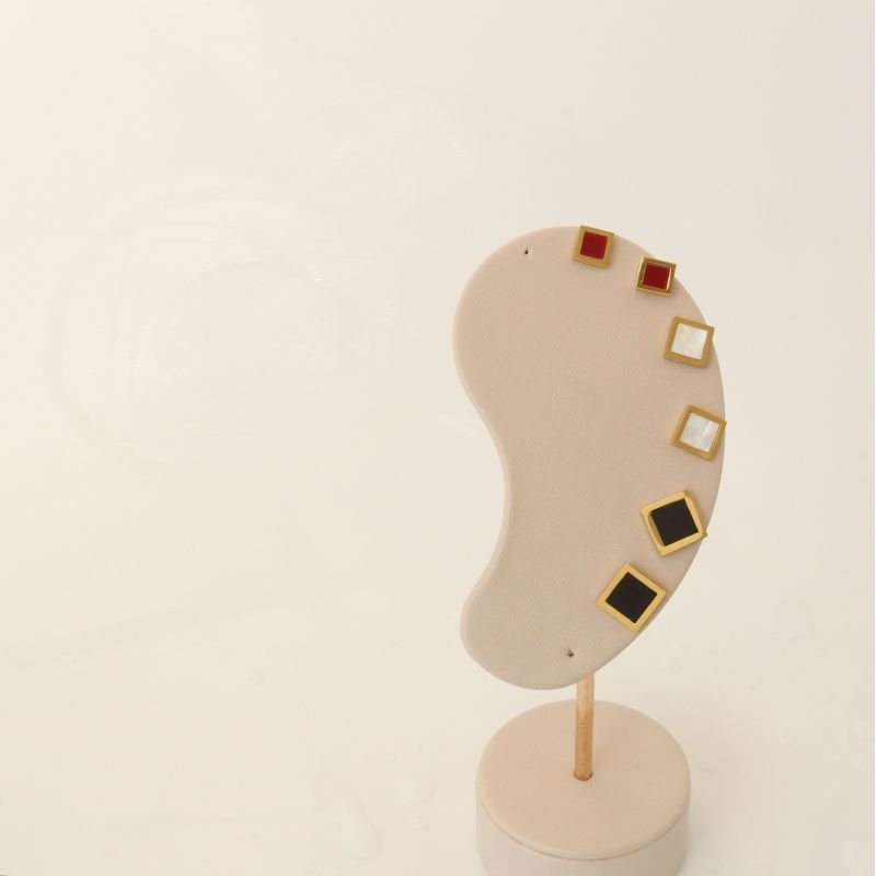 Trio de Brincos Moderno em Aço Inox (Linha Premium)