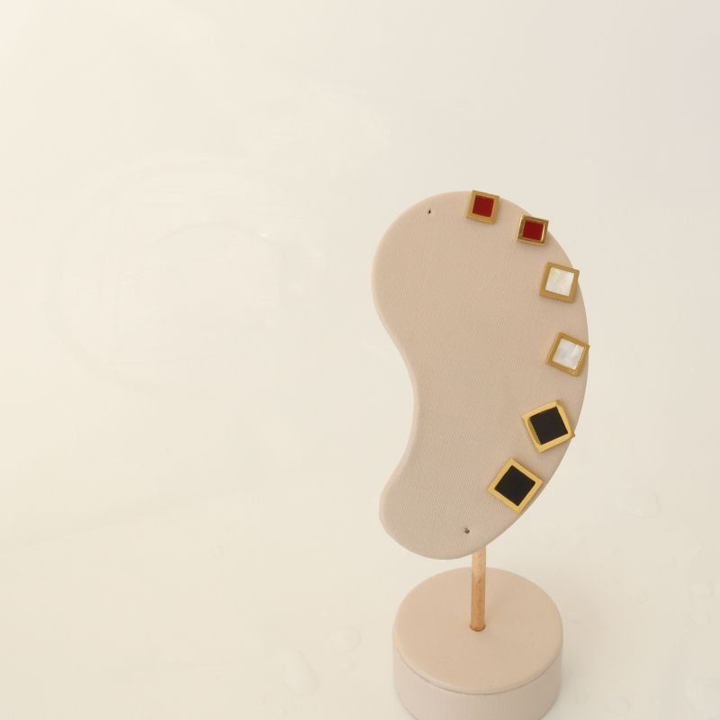 Trio de Brincos Moderno em Aço Inox (Linha Premium)