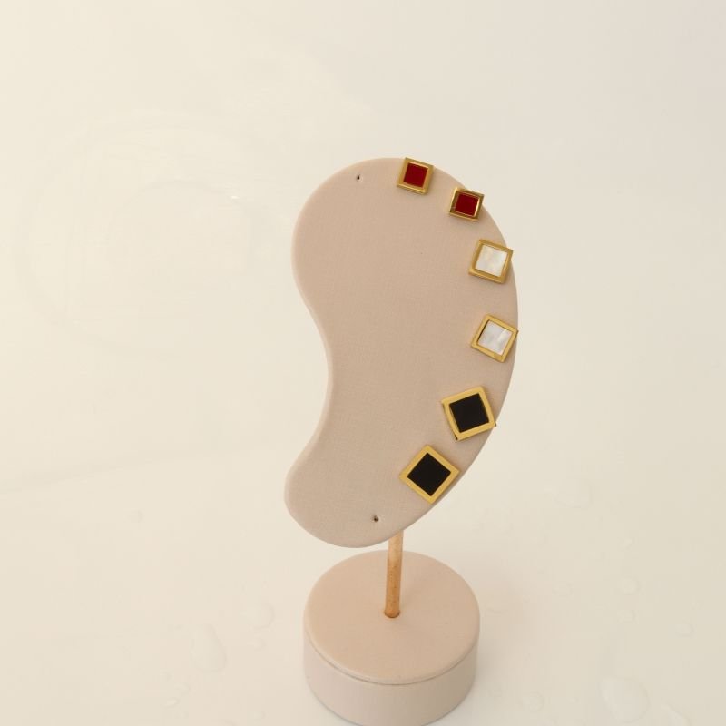 Trio de Brincos Moderno em Aço Inox (Linha Premium)