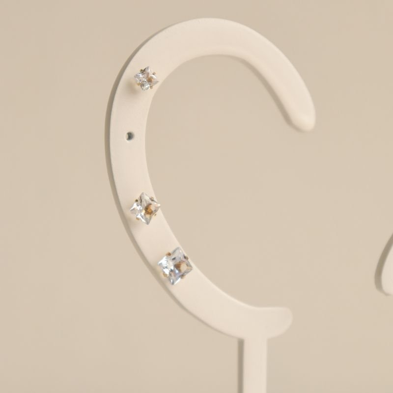 Trio Ponto de Luz Dourado em Aço Inox (Linha Premium)